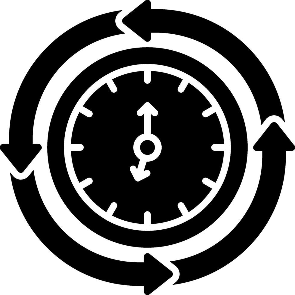 Iteration Glyph Icon vector