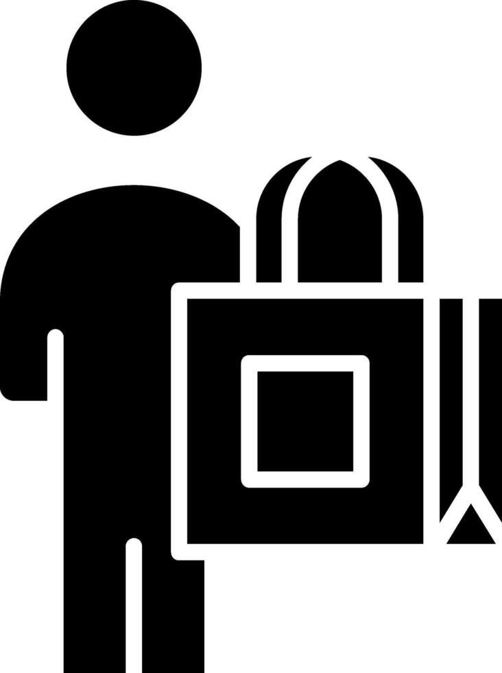 Buyer Glyph Icon vector