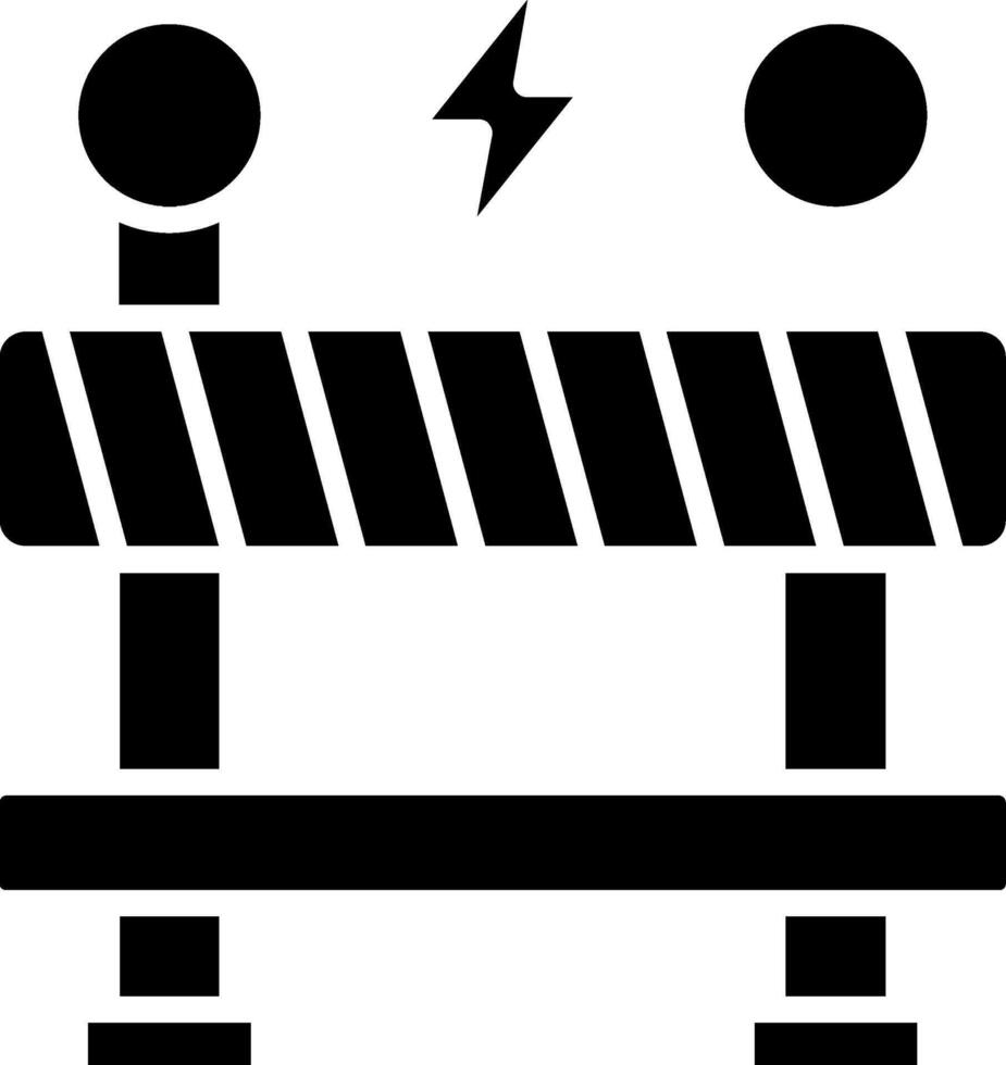 Under Construction Glyph Icon vector