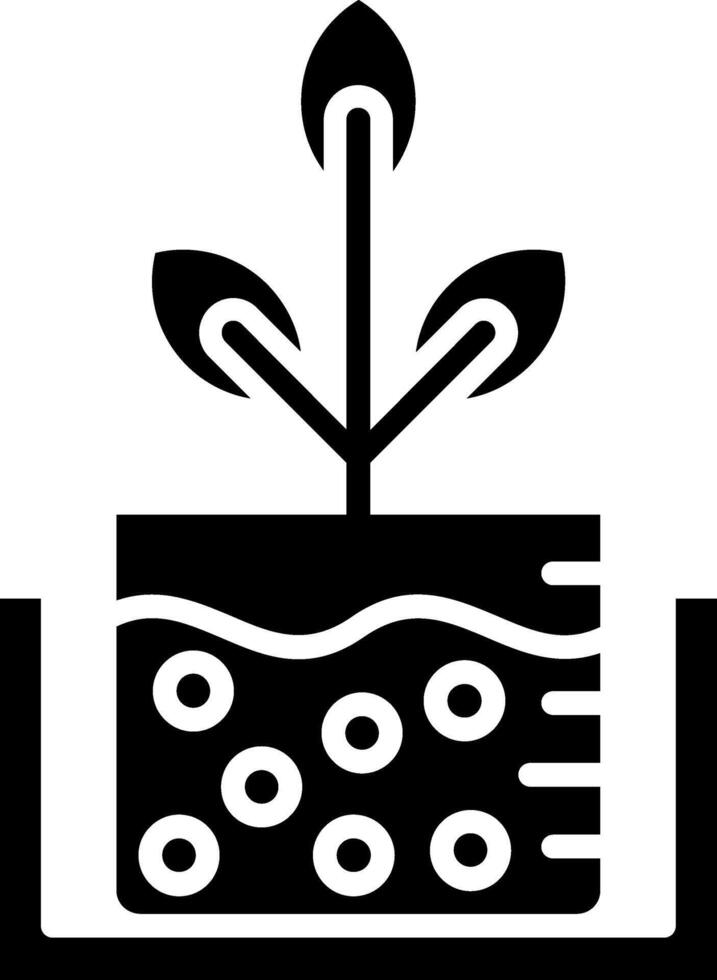 Leaf Glyph Icon vector