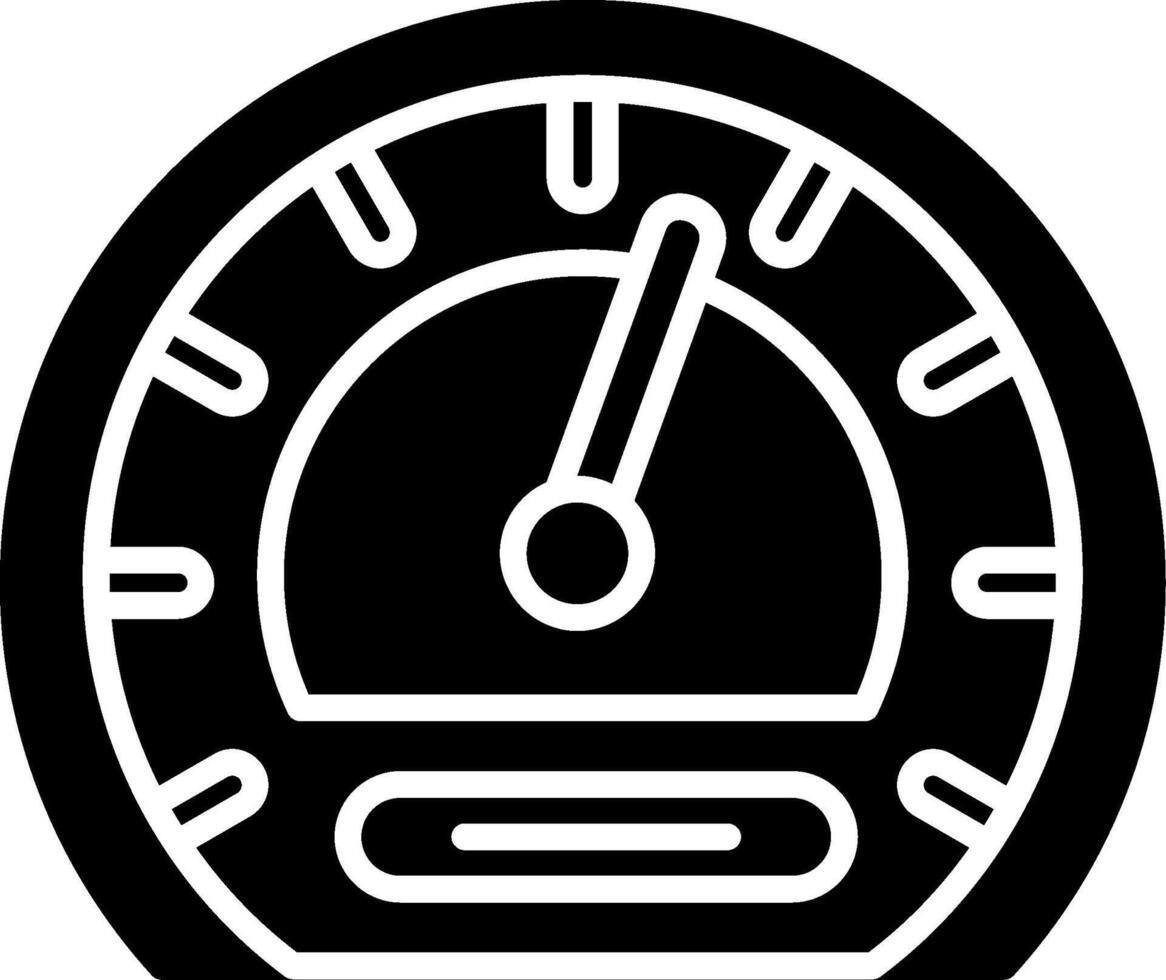 Speedometer Glyph Icon vector