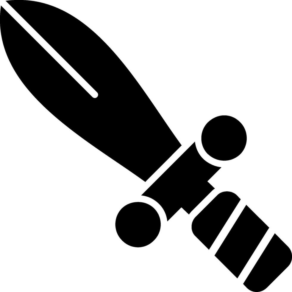 Sword Glyph Icon vector