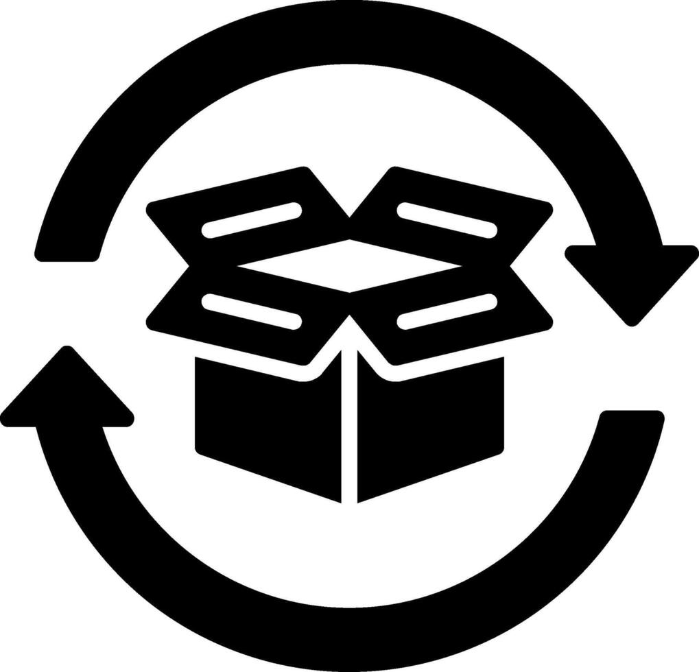 Update Glyph Icon vector