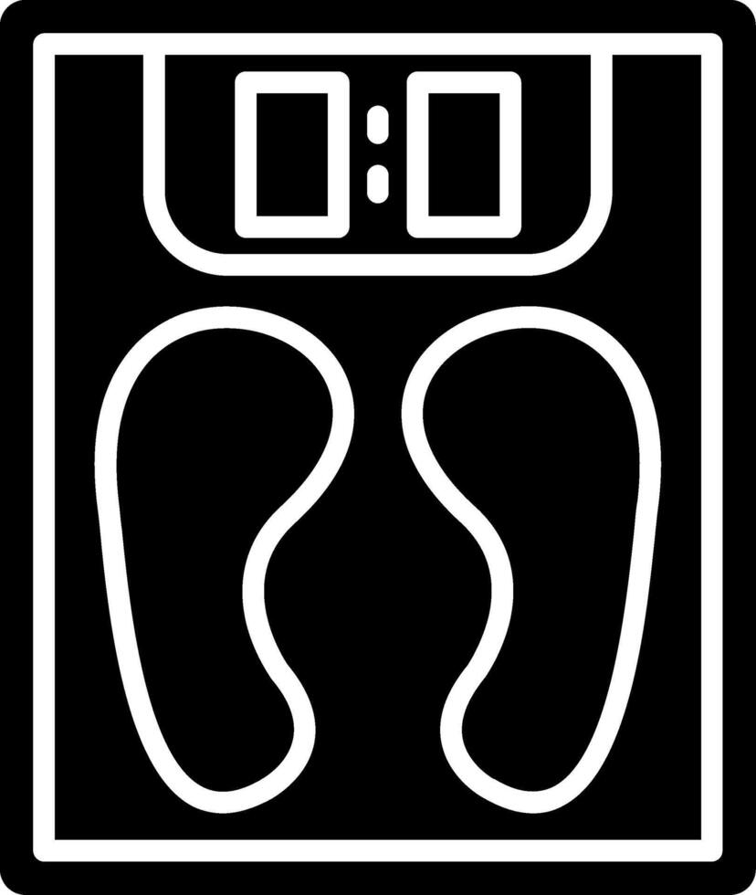 Weight Glyph Icon vector