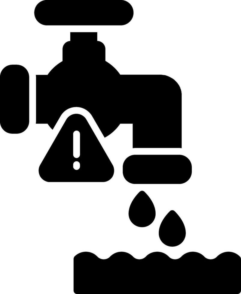 Water Glyph Icon vector