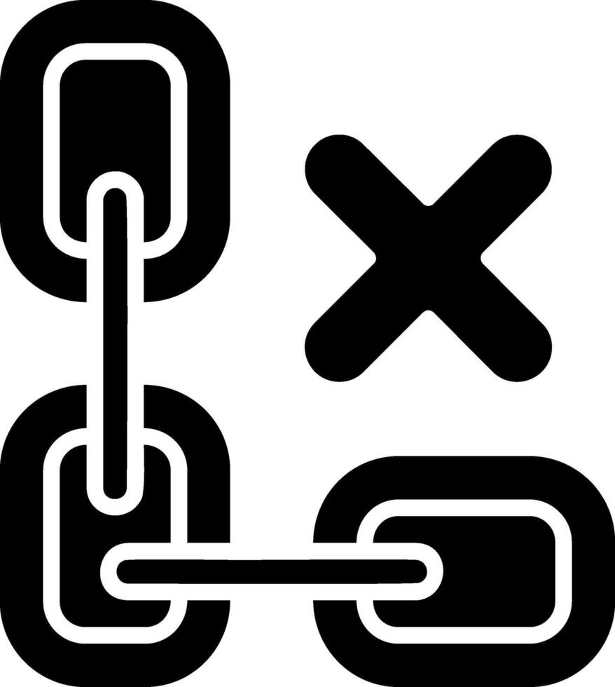 Delete Glyph Icon vector