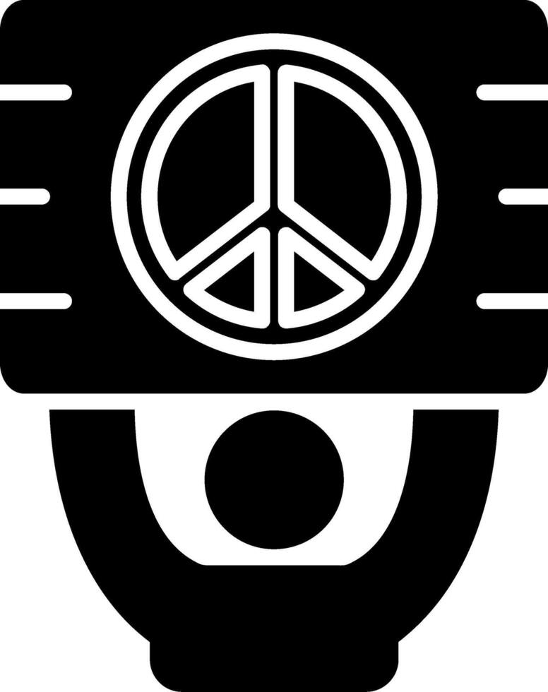 Activist Glyph Icon vector