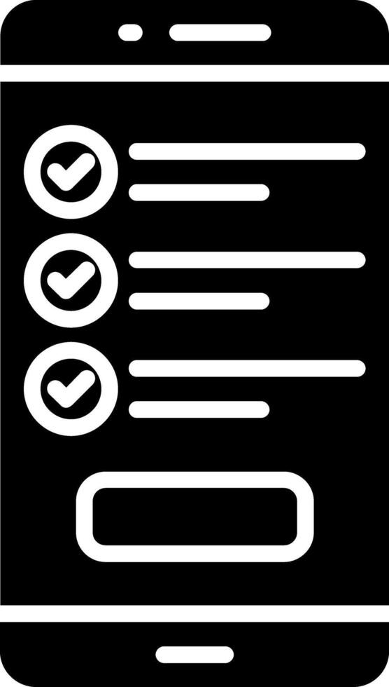 Checklist Glyph Icon vector