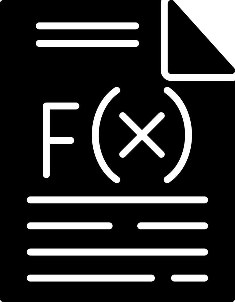 Function Glyph Icon vector
