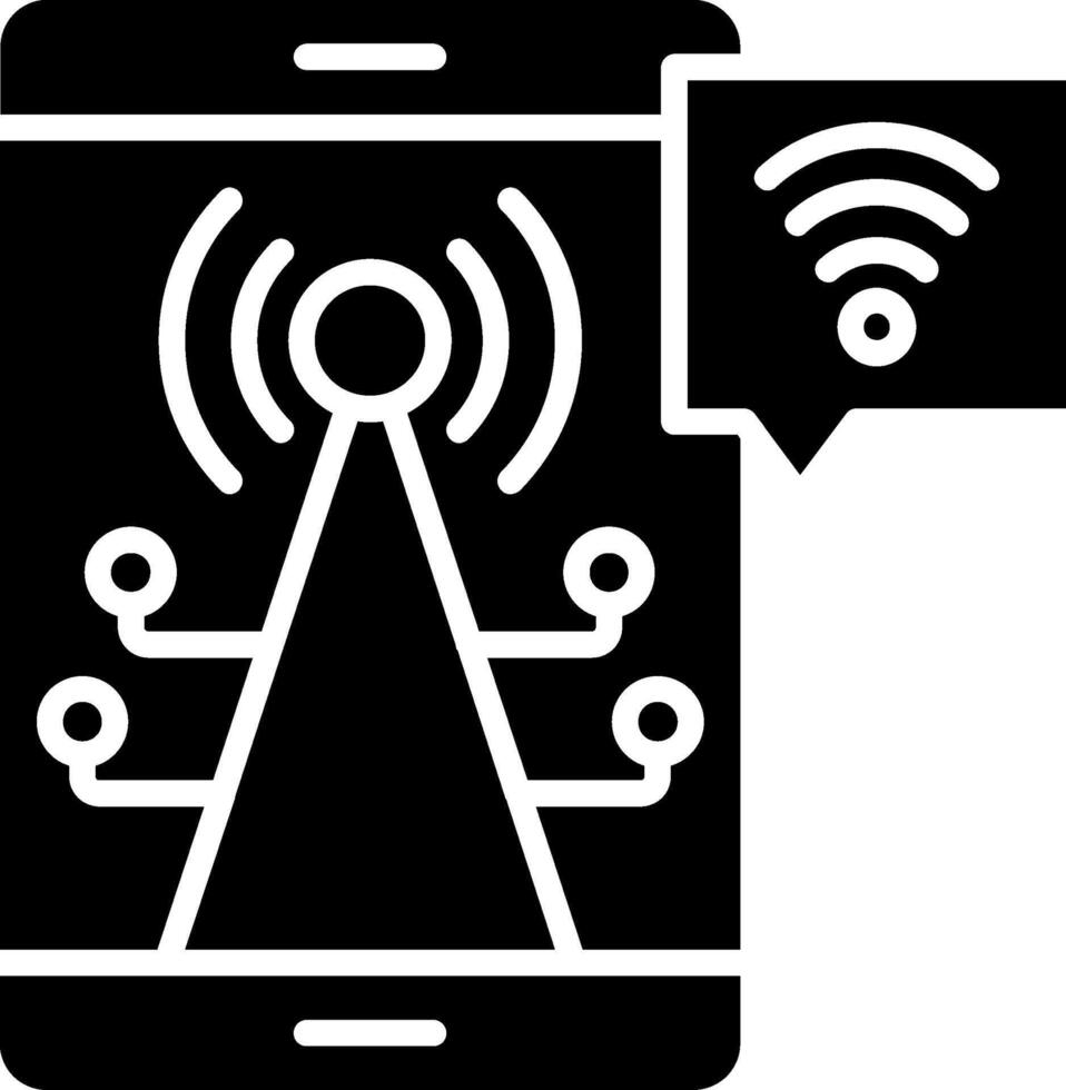 Hotspot Glyph Icon vector