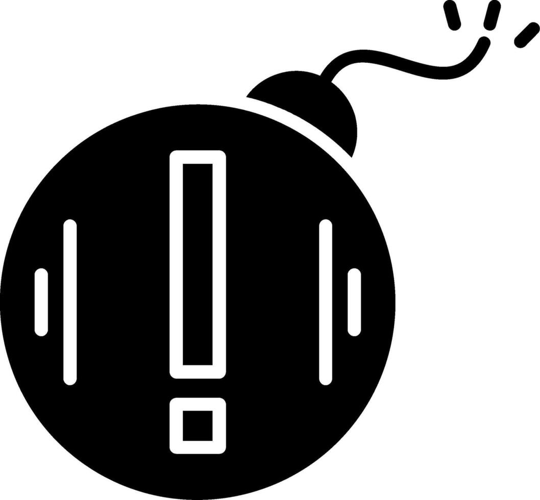 Deadline Glyph Icon vector