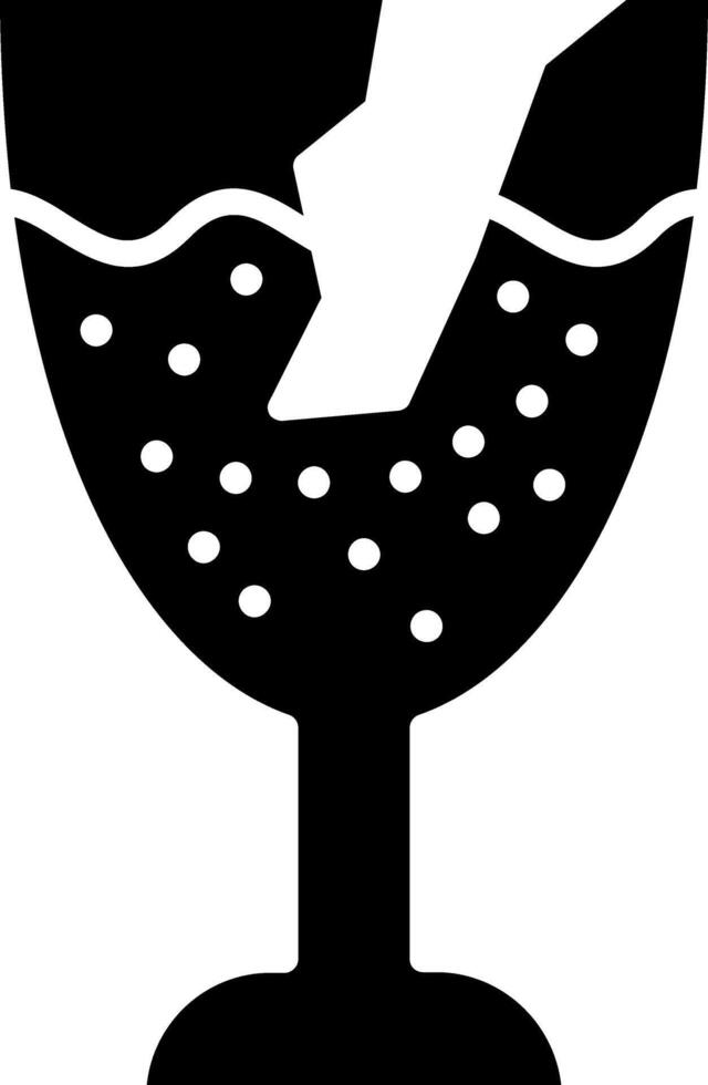 Fragile Glyph Icon vector