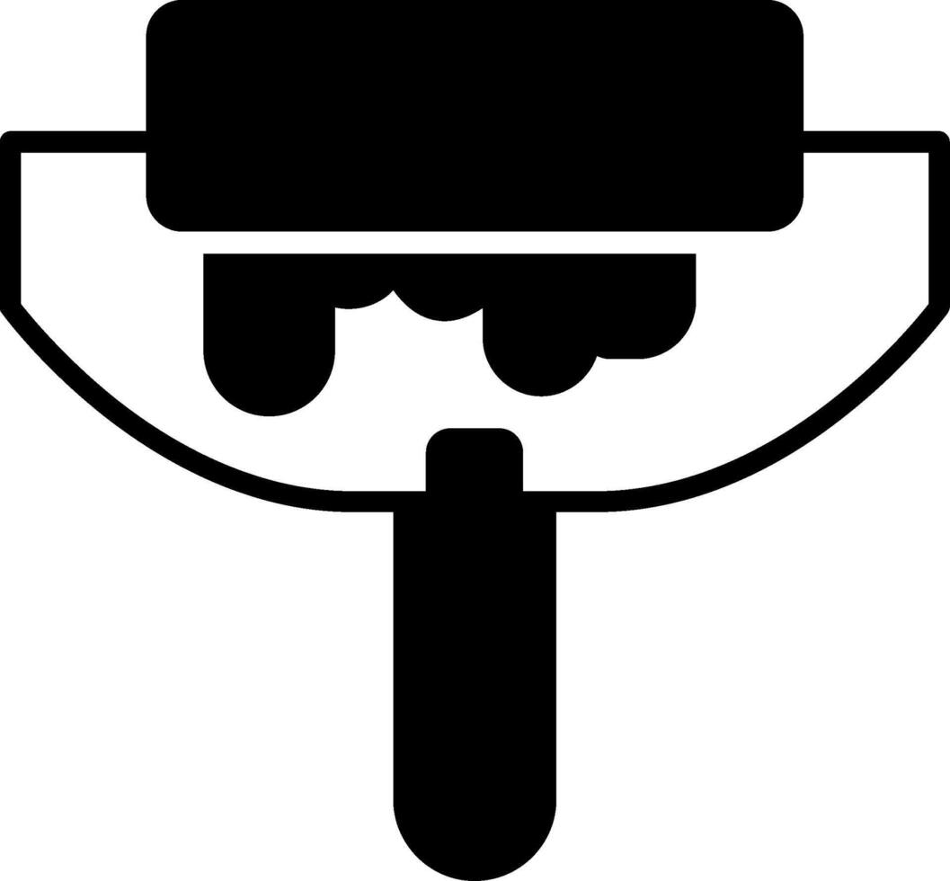 Paint Rolle Glyph Icon vector