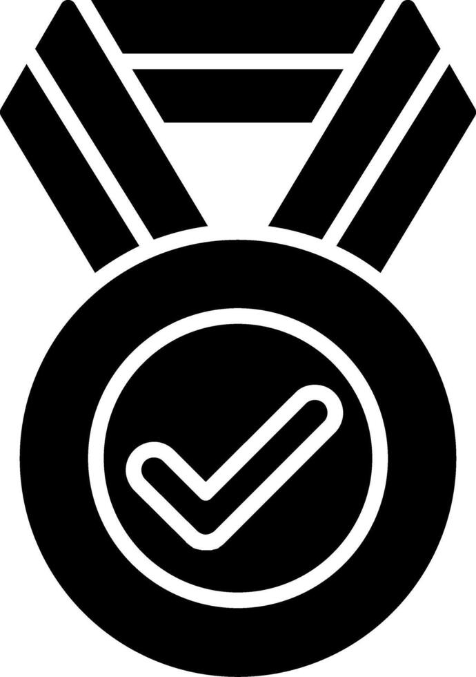 Medal Glyph Icon vector