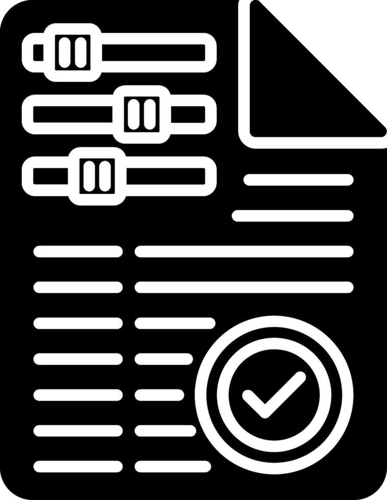 Preset Glyph Icon vector
