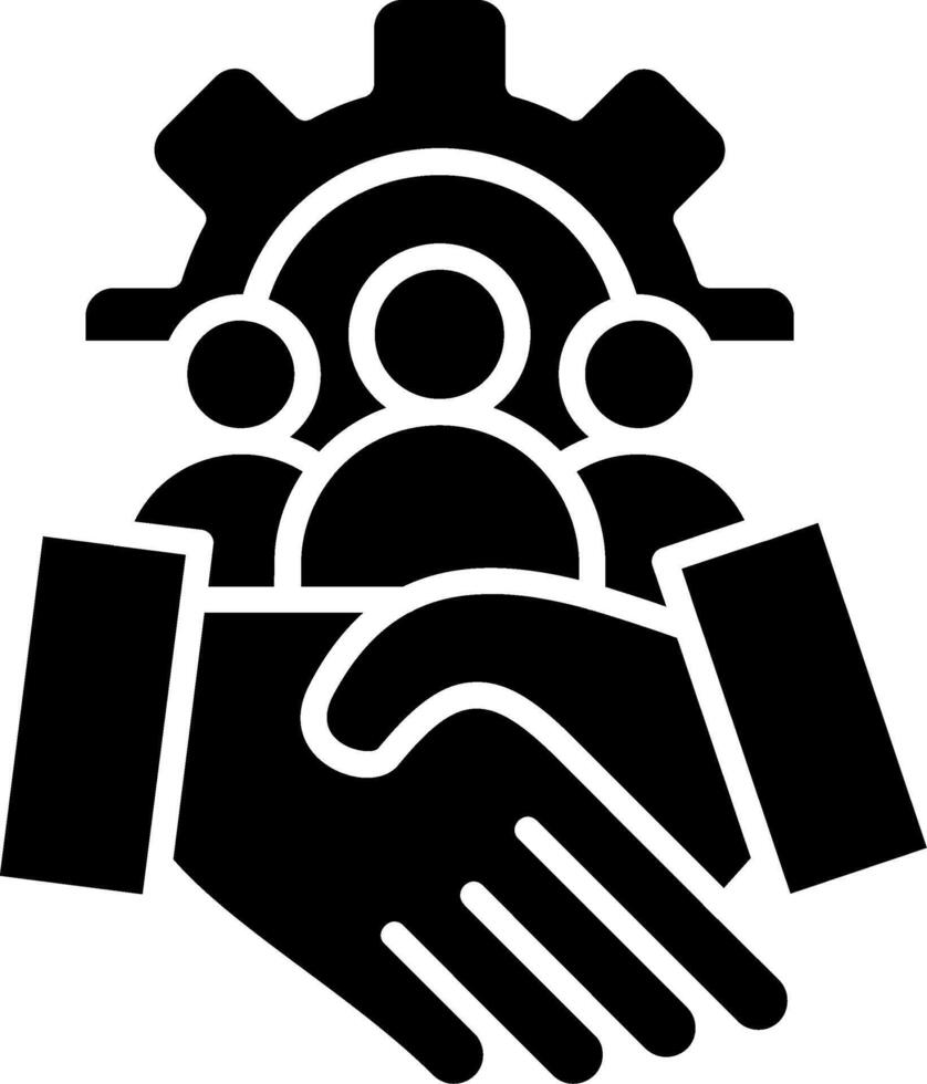 Team Glyph Icon vector