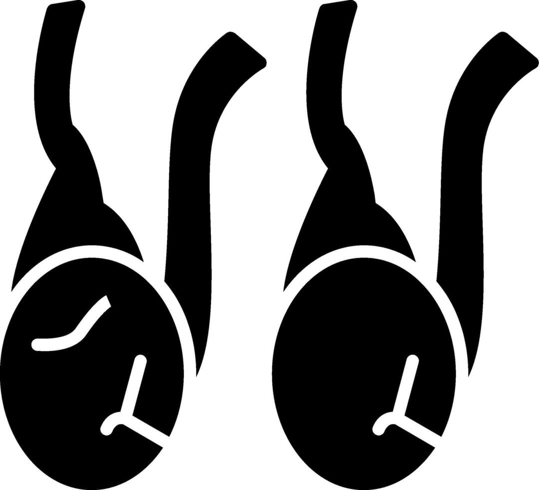 Testicles Glyph Icon vector