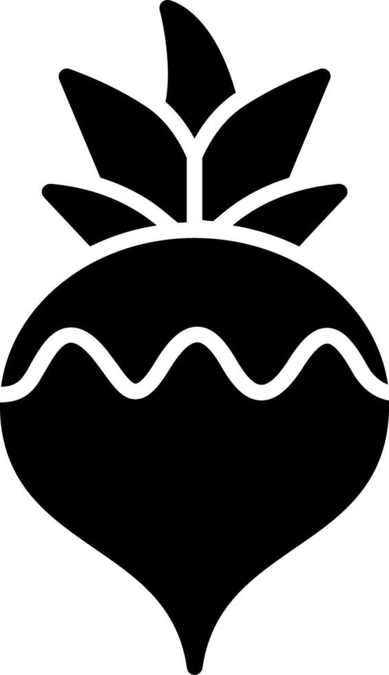 Turnip Glyph Icon vector