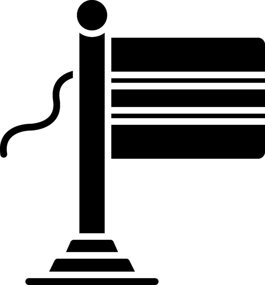 Botswana Flag Glyph Icon vector