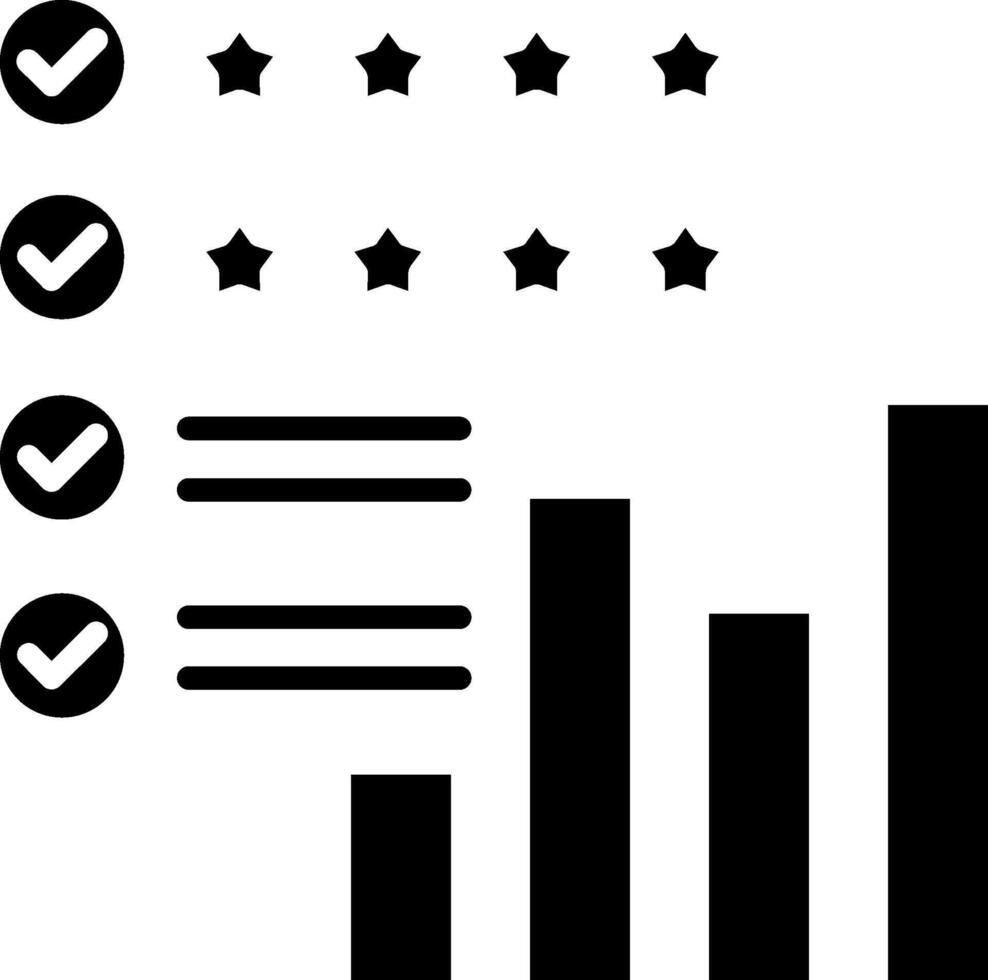 Review Glyph Icon vector