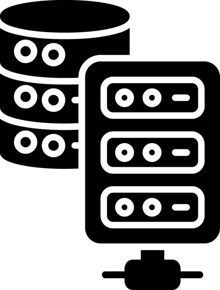 Server Glyph Icon vector