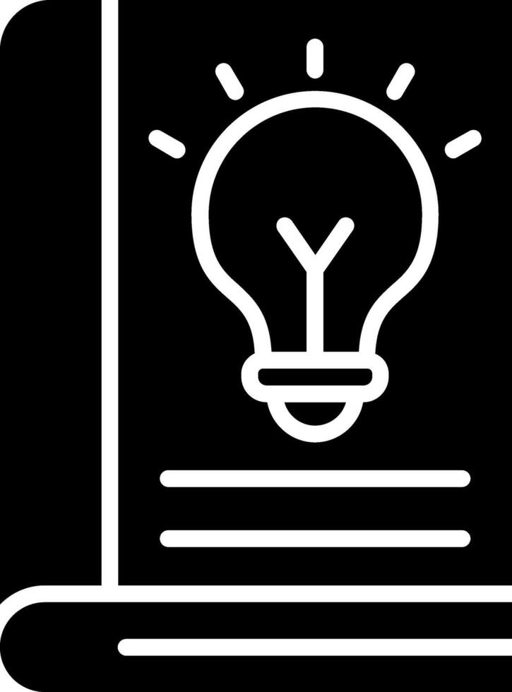Book Glyph Icon vector