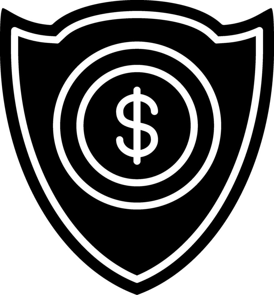 Secure Payment Glyph Icon vector