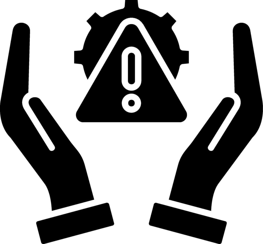 Risk Management Glyph Icon vector