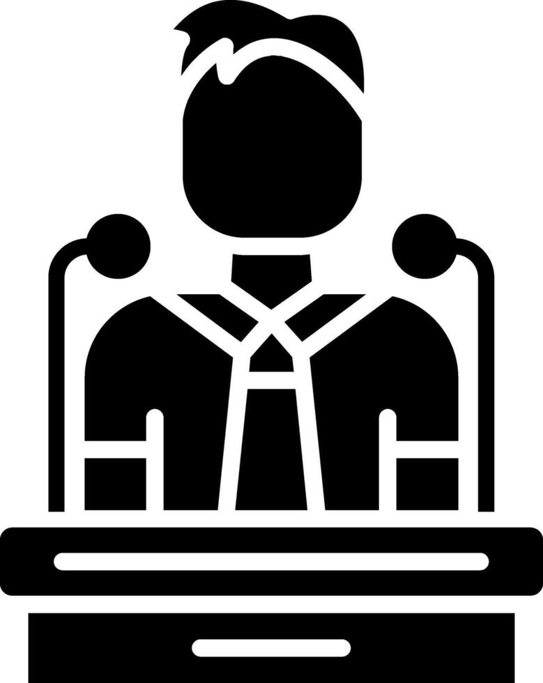 Motivational Glyph Icon vector