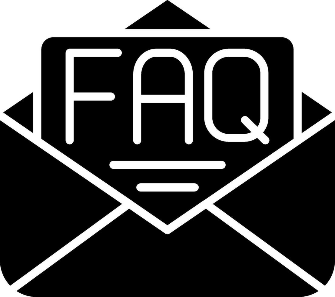 Mail Glyph Icon vector
