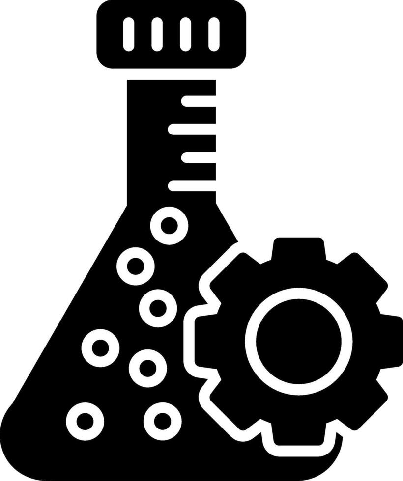 Flask Glyph Icon vector