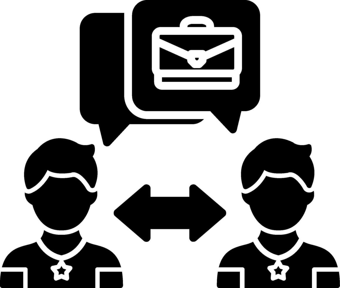 Counselling Glyph Icon vector