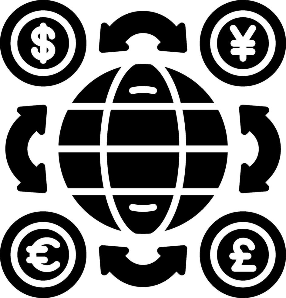 World Glyph Icon vector