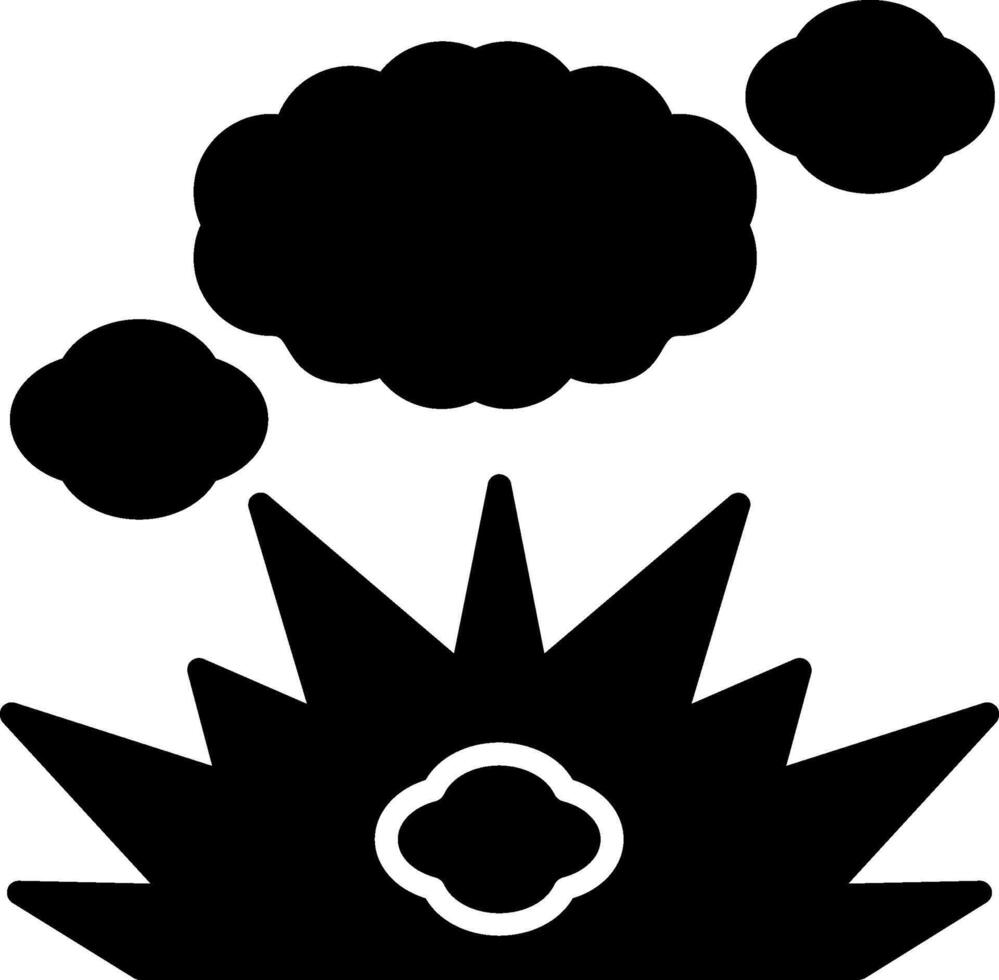 Blast Glyph Icon vector