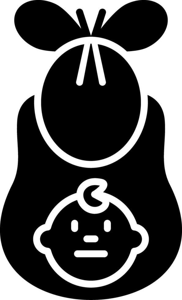 Bib Glyph Icon vector