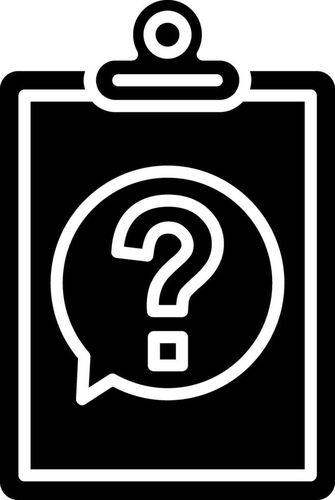 Clipboard Glyph Icon vector