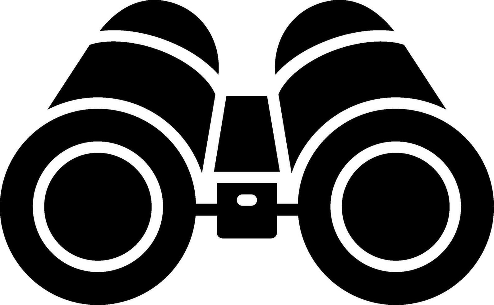 Binoculars Glyph Icon vector