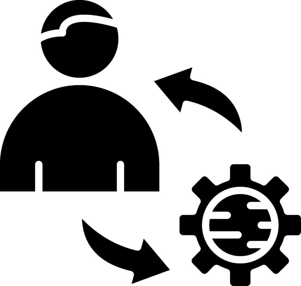 Employee Glyph Icon vector