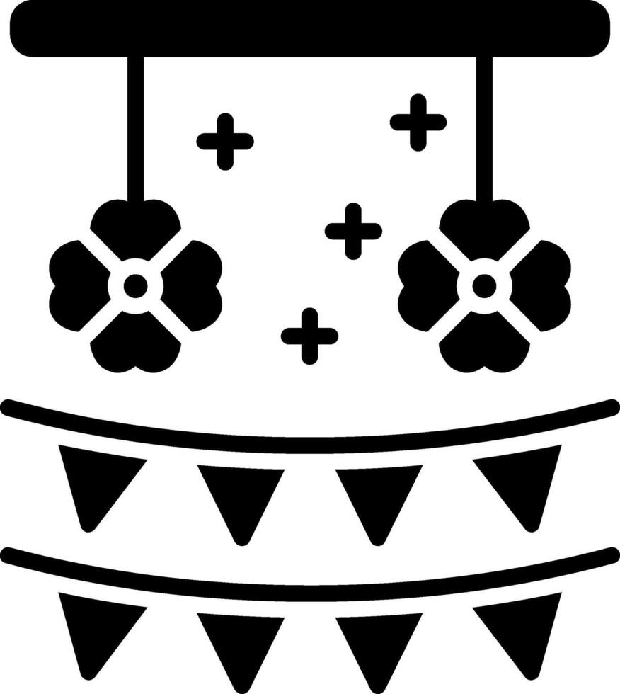 Garland Glyph Icon vector
