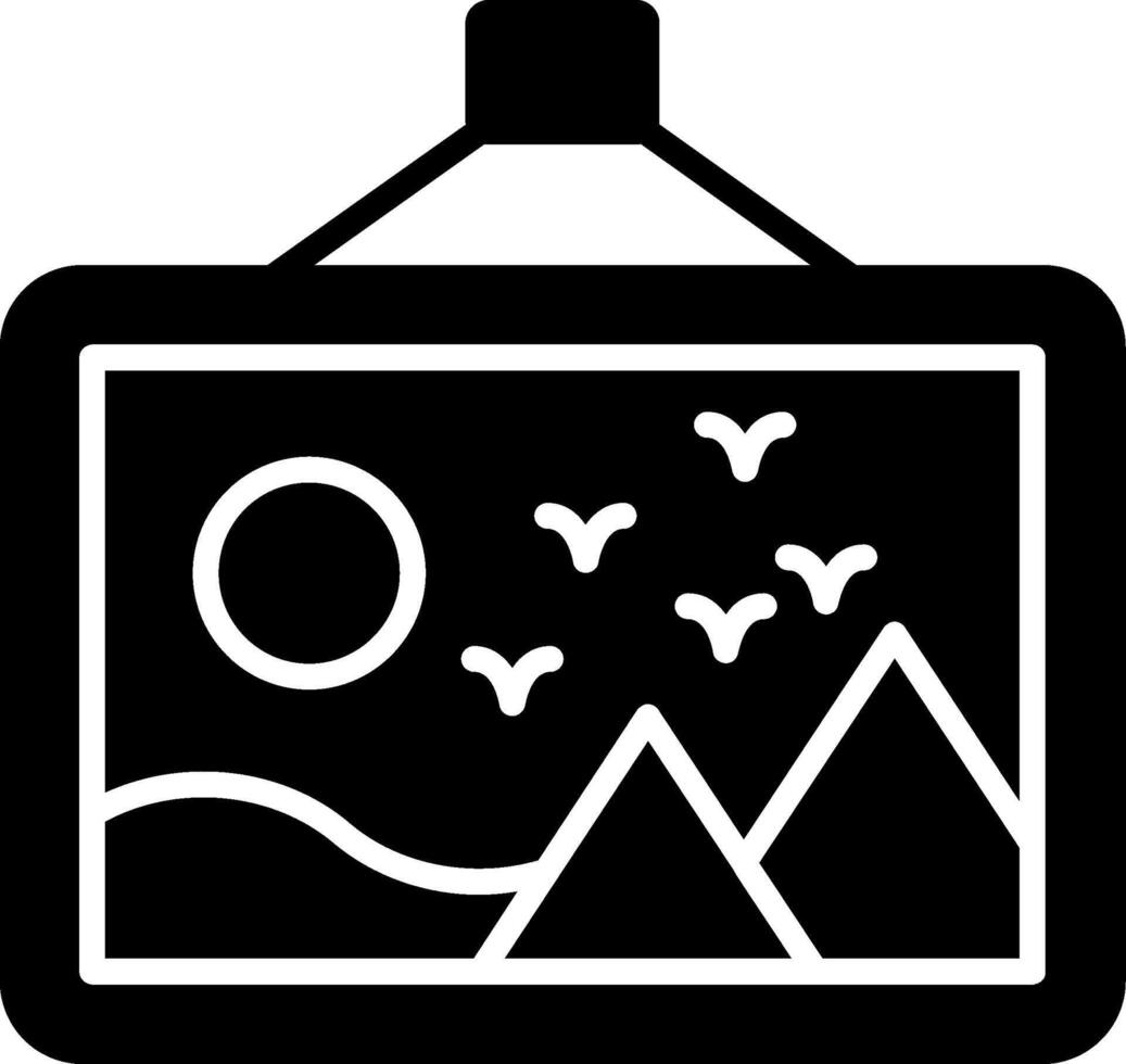 Image Glyph Icon vector