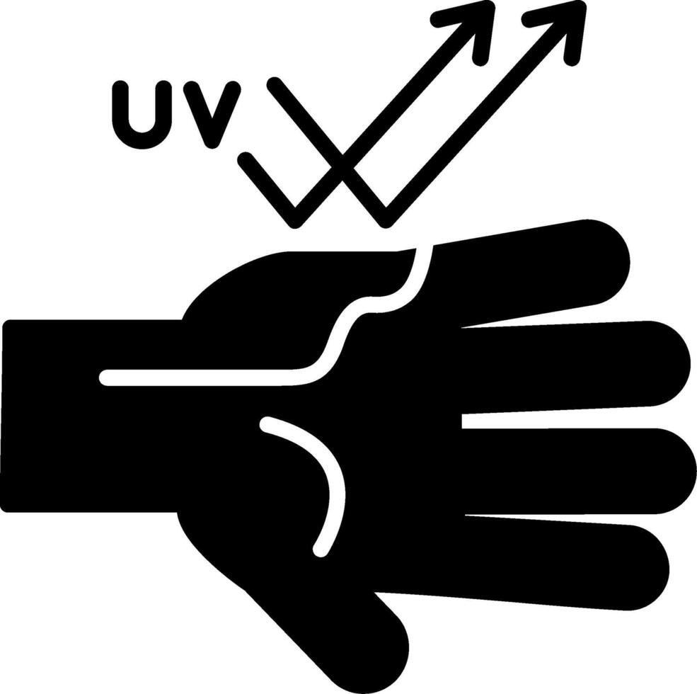 Hand Glyph Icon vector