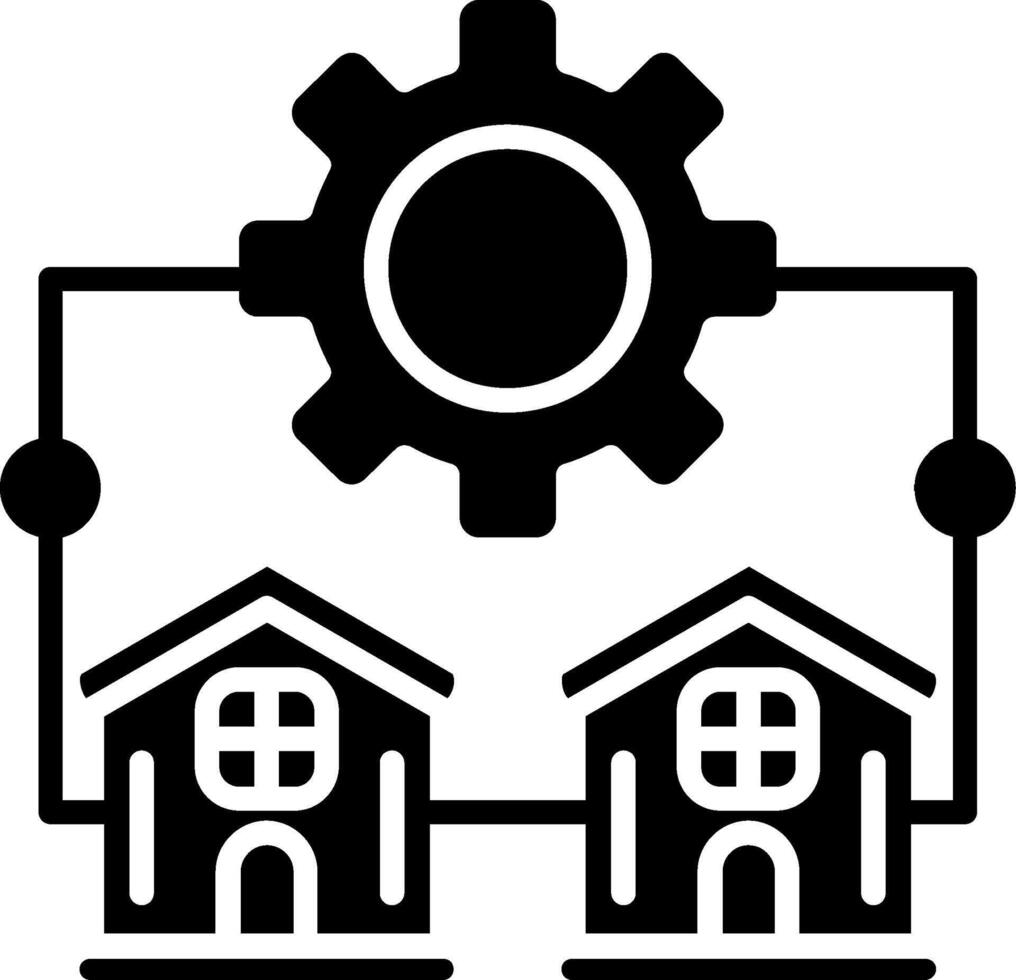 Management Glyph Icon vector