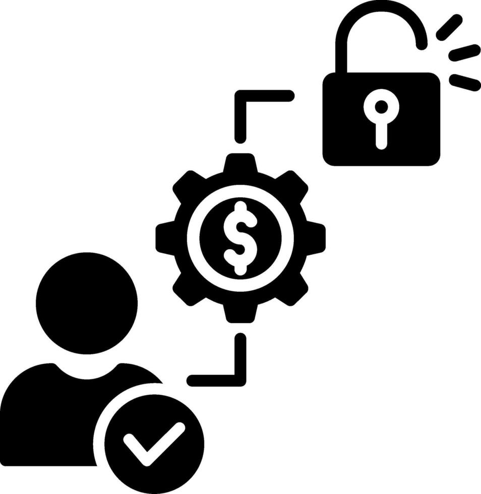 Freemium Glyph Icon vector