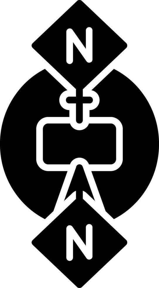 One To Many Glyph Icon vector