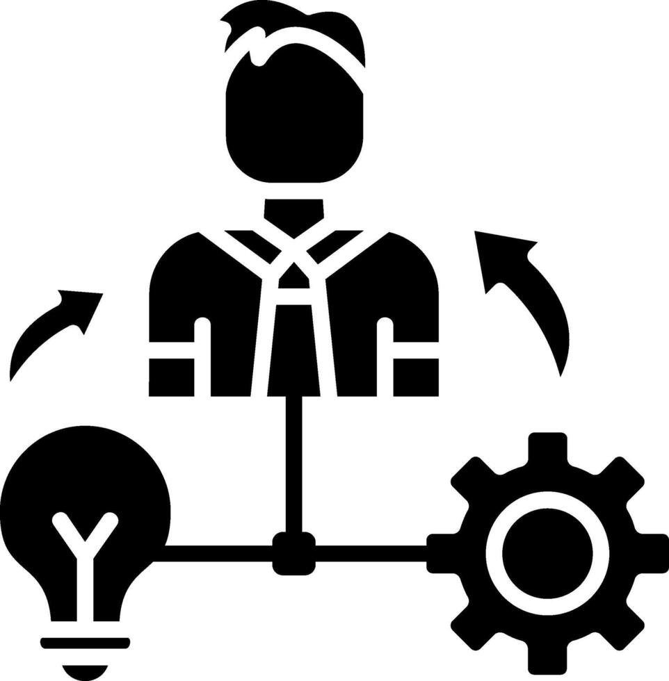 Organizational Glyph Icon vector