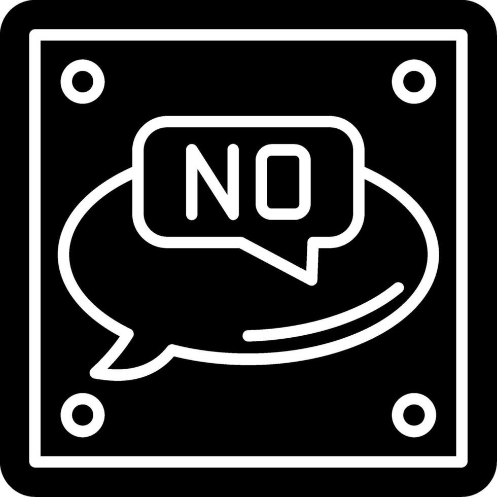 No Glyph Icon vector