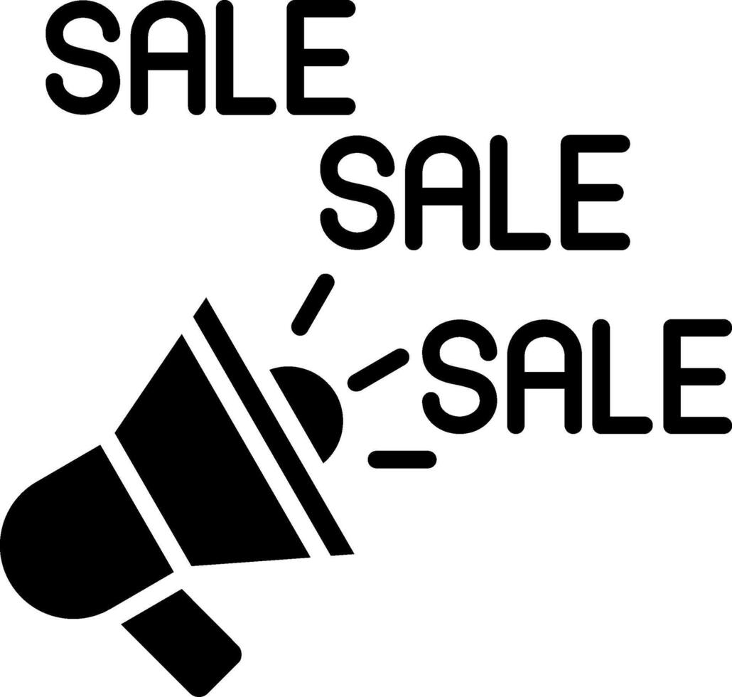 Promotion Glyph Icon vector