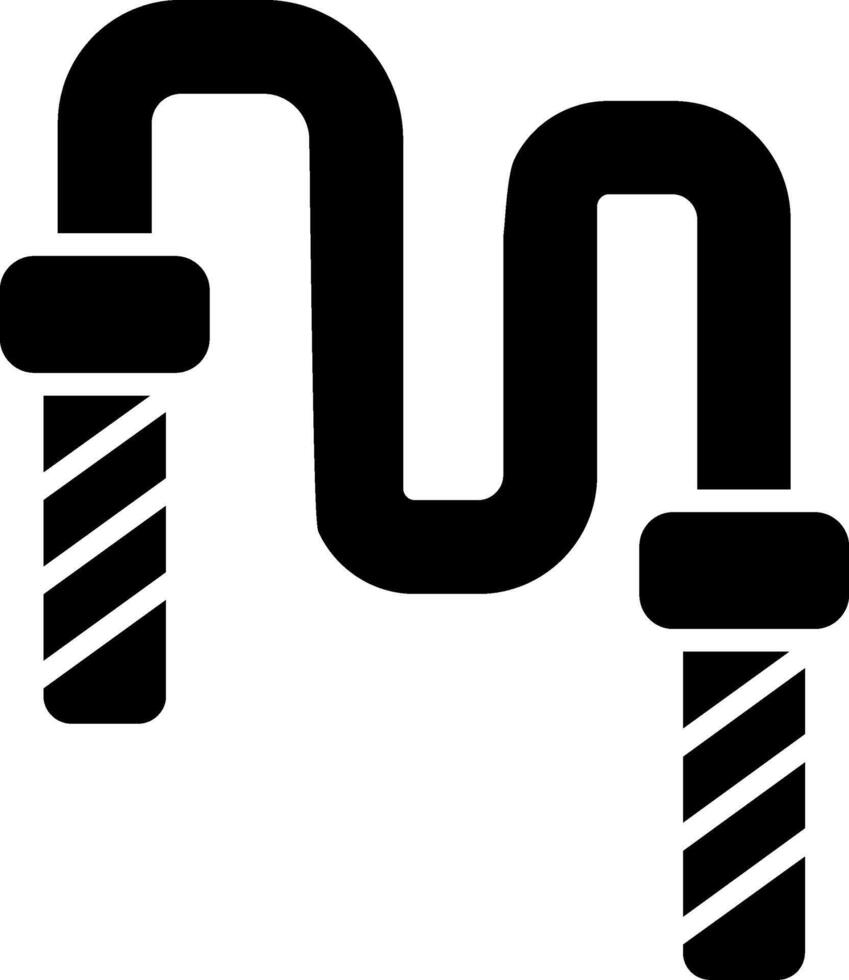 Nunchaku Glyph Icon vector