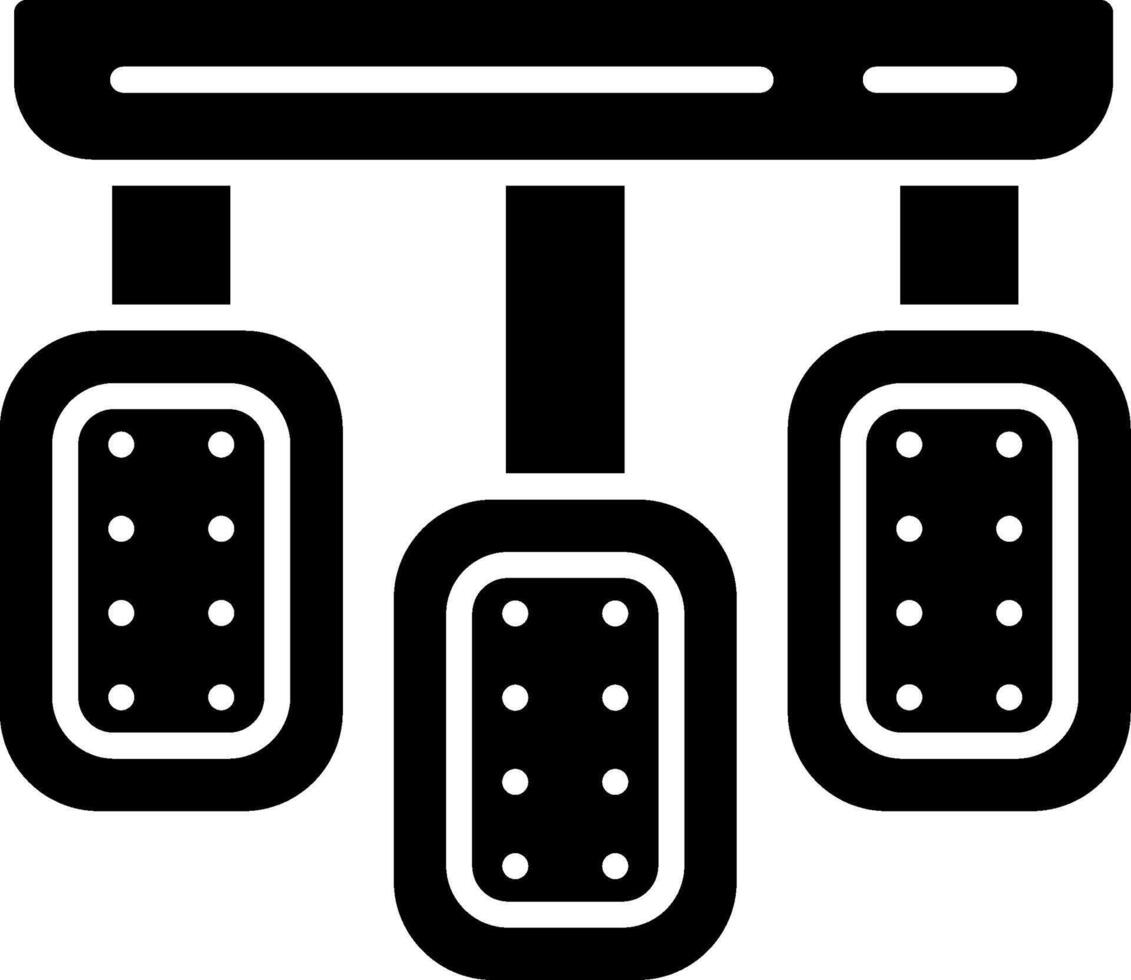 Pedals Glyph Icon vector