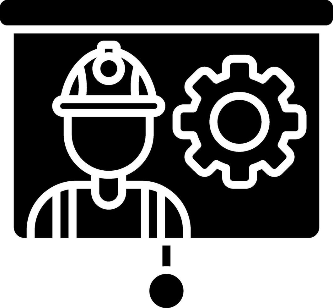 Presentation Glyph Icon vector